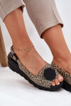 Sandály Z Přírodní Kůže Na Korku Artiker 56C2186 Panterka 36