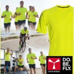 Triko RUNNING DRY-TECH žlutá fluo PAYPER pánské sportovní