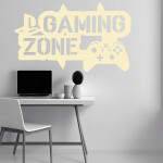 Samolepka Gaming zone Barva: růžová, Velikost: 40 x 24 cm