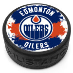 Mustang Puk Edmonton Oilers NHL Splash