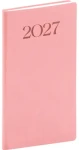 NOTIQUE Biella 2027 růžový / Kapesní diář / 9 x 15,5 cm
