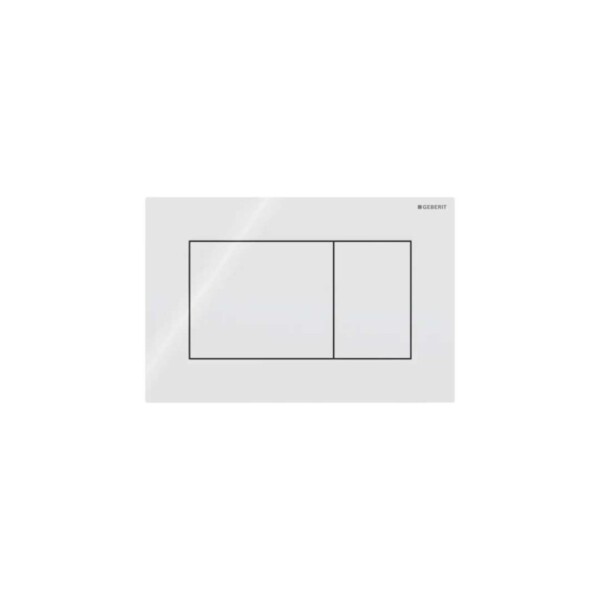 GEBERIT - Sigma01 Ovládání splachování, lesklá bílá 115.660.11.1