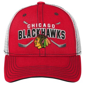 Outerstuff Dětská kšiltovka Chicago Blackhawks NHL Lockup Meshback Adjustable