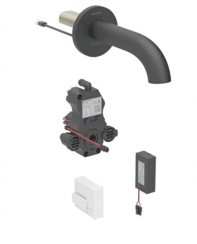 GEBERIT - Piave Elektronický umyvadlový ventil pod omítku, bateriové napájení, easy to clean, matná černá 116.283.14.1