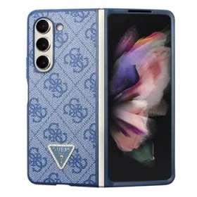 Pouzdro Guess 4G PU Leather Triangle Samsung Galaxy Z Fold 5 modré