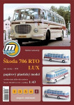 Autobus Škoda 706 RTO LUX - Papírový plastický model - Michal Antonický