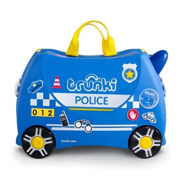 TRUNKI Kufřík na kolečkách Percy / Policejní auto / dětské cestovní zavazadlo (TRU-0323)