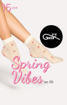 Ponožky Gatta Spring Vibes wz.09 15 den sabbia-red univerzální