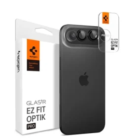 Spigen Glass tR EZ Fit Optik Pro 2 Pack ochranné sklo na čočku fotoaparátu pro Apple iPhone Air černá (AGL09863)