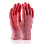Rukavice máčené, NATURE TOUCH, 8" (M), růžové, ARDON