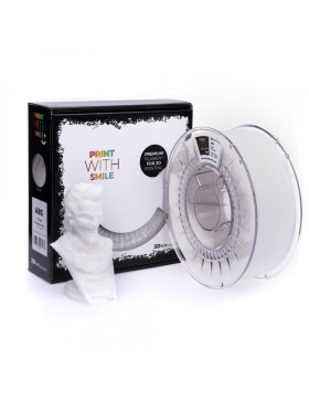 ABS filament Satine White 1,75 mm Print With Smile 0,5 kg