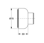 GROHE - Krycí rozeta, chrom 47455000