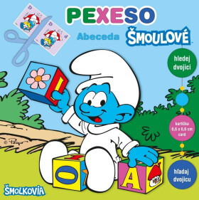 Šmoulí abeceda - Pexeso s MAXI kartičkami