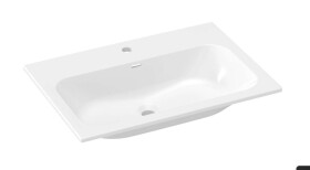RAVAK - Chrome Slim Umyvadlo 71x49 cm, s přepadem, otvor pro baterii, bílá XJX01170002