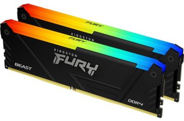 Kingston FURY Beast RGB 32GB (2x16GB) DDR4 2666MHz 1Gx8 / CL16 / DIMM / XMP (KF426C16BB12AK2/32)