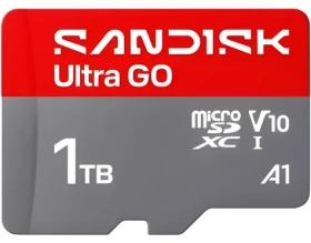 SanDisk Ultra GO microSDXC 1TB / Micro SD karta / UHS-I / U1 / A1 / čtení: 190 MB/s (SDSQUGN-1T00-GN6MN)