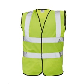 Vesta reflexní LYNX PLUS, Hi-Vis s kontrastními černými paspulemi a reflexními pruhy M žlutá