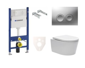 Cenově zvýhodněný závěsný WC set Geberit do lehkých stěn / předstěnová montáž + WC SAT Brevis SIKOGES7W3S SIKOGES7W3S
