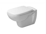 DURAVIT - D-Code Závěsné WC se sedátkem SoftClose, bílá 45350900A1