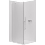 CERANO Sprchová zástěna Walk-in Onyx Y L/P - 8 mm - chrom, mléčné sklo - 110x200 cm
