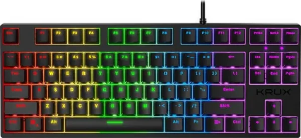 KRUX Atax RGB Outemu Red TKL černá / US / Mechanická / USB 2.0 / herní (KRX0043)