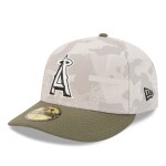 New Era Pánská kšiltovka Los Angeles Angels MLB 2025 Authentic Armed Forces Pre-Curved 59FIFTY Fitted Velikost: 7 1/4