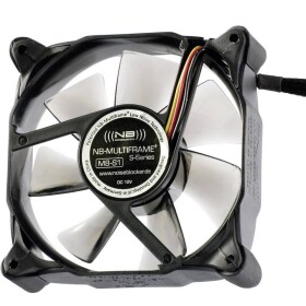NoiseBlocker Multiframe M8-S1 PC větrák s krytem černá, šedá transparentní (š x v x h) 80 x 80 x 25 mm