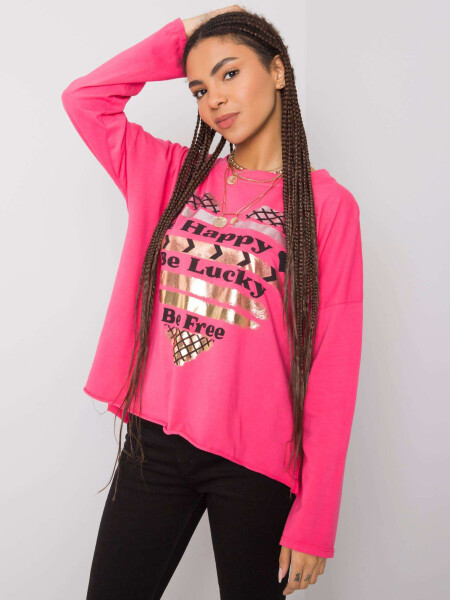 Dámská bavlněná halenka s potiskem 21103 - FPrice one size mintová-zelená