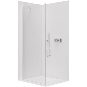 CERANO Sprchová zástěna Walk-in Onyx Y L/P - 10 mm - chrom, transparentní sklo - 160x200 cm