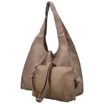 Trendy dámský koženkový set kabelek Winona, taupe