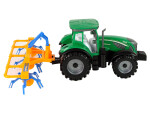 Mamido Traktor s rozmetačem sena třecí pohon zelený