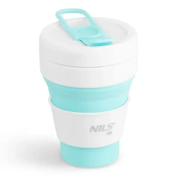 NILS Camp NC4103 355ml mátový / Skládací silikonový hrnek (5908261682971)