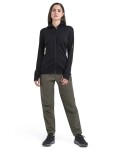 Dámská merino mikina s kapucí ICEBREAKER Wmns 260 Quantum IV LS Zip Ho, Black velikost: XL
