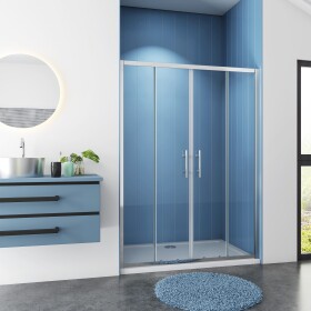 H K Sprchové dveře do niky SYMPHONY D4 120 cm, posuvné, 116–120 × 190 cm, L/P varianta