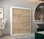 Šatní skříň Abi Y0 Barva korpusu: Dub artisan, Rozměry: 120 cm, Dveře: Černá