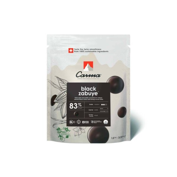 Dortisimo Pravá hořká čokoláda Carma Black Zabuye 83 % (1,5 kg)