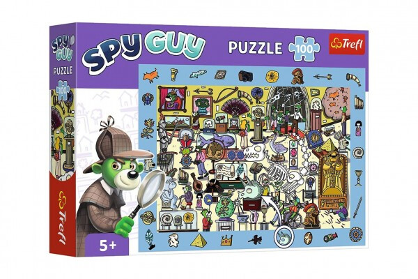 Puzzle s hledáním obrázků Spy Guy: Muzeum/100 dílků