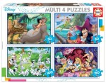 Puzzle Disney pohádky 4v1 (50,80,100,150 dílků)