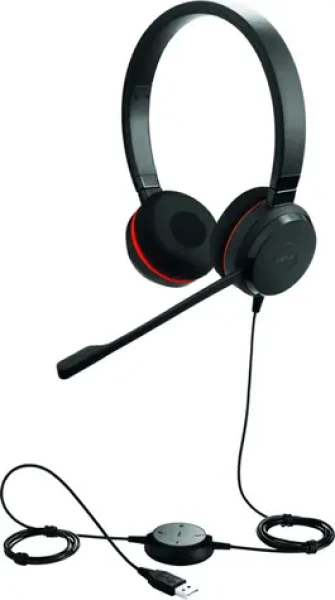 Jabra Evolve 30 II Stereo UC USB-A černá / stereo náhlavní souprava / mikrofon / USB-A + 3.5mm jack (5399-829-309)