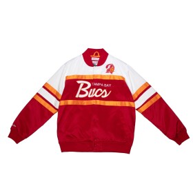 Mitchell & Ness Pánská bunda Tampa Bay Buccaneers NFL Script Heavyweight Satin Velikost: S
