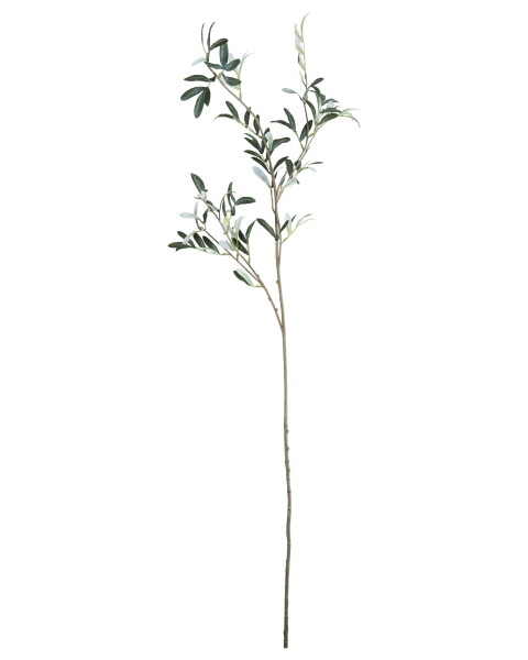 House Doctor Umělá květina Olive Green 120 cm, bílá barva, plast