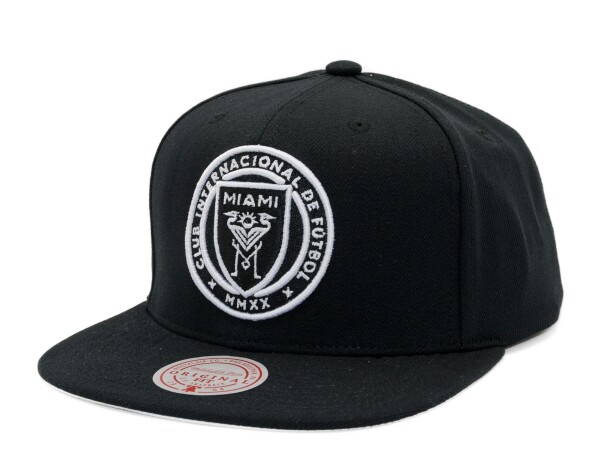 Mitchell & Ness Pánská kšiltovka Inter Miami CF Evergreen Black White Snapback