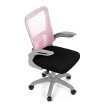 Dětská židle, výškově nastavitelná, růžová síťovina, KA-K2008 PINK