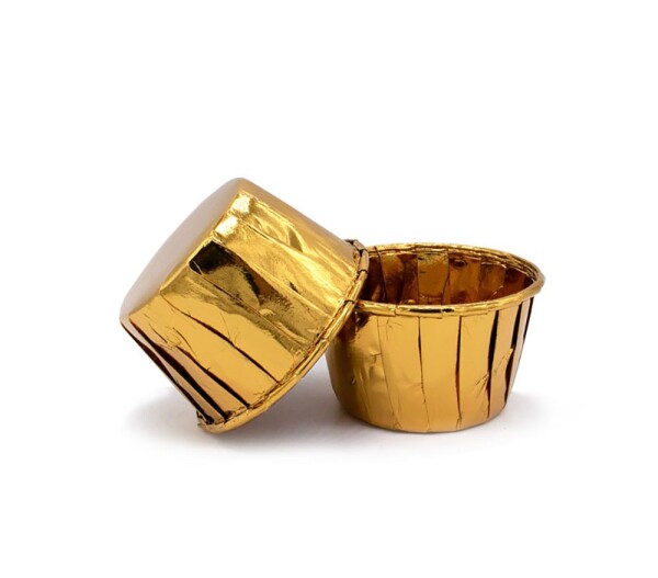 Cake star Samonosné košíčky zlaté 50ks