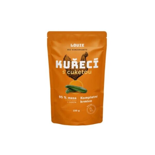 Louie kapsička pro psy, Kuřecí s cuketou Hmotnost balení: 150 g