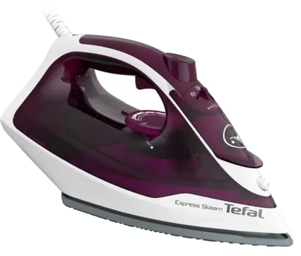 Tefal FV2835E0 fialovo-bílá / Napařovací žehlička / 2400 W / 30 g/min / 270 ml / Cerilium (FV 2835)