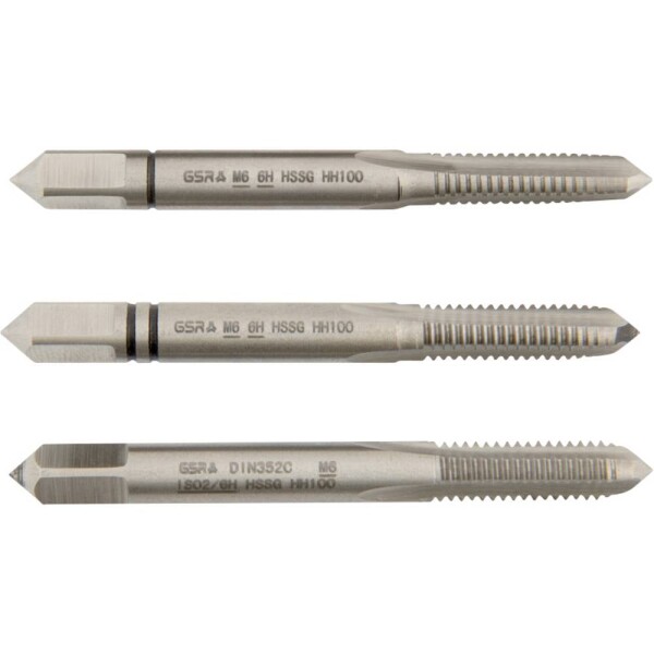 GSR B00105190 ruční závitník metrický M6 DIN 352 HSS-G 3 ks
