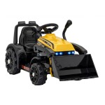 Mamido Dětský elektrický traktor G320 s radlicí žlutý