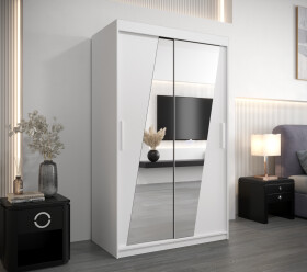 Šatní skříň Abi R0 Barva korpusu: Bílá, Rozměry: 120 cm, Dveře: Bílá
