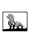 Strom života jezevčík dekorace na zeď Rozměr (cm): 38 x 29, Dekor: Černá